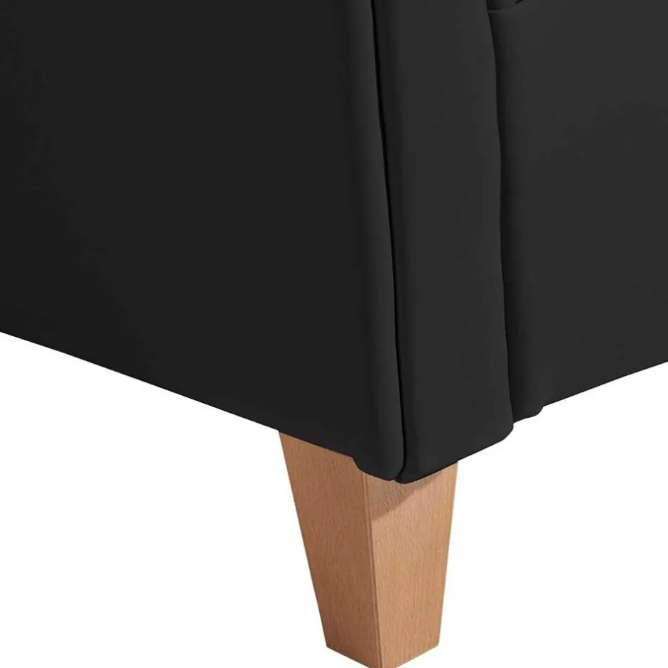 Chesterfield Polstersessel in Schwarz Kunstleder - Centurion^Wohnen Discount