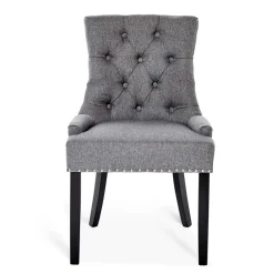 Chesterfield Stuhl in Grau meliert und Schwarz - Menton^Wohnen Online