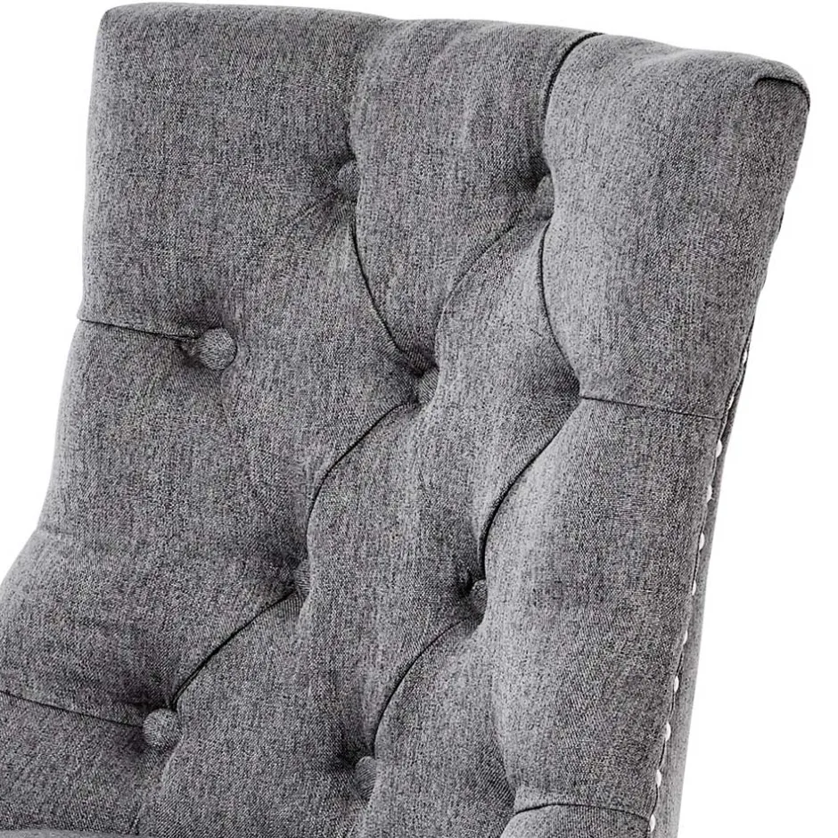 Chesterfield Stuhl in Grau meliert und Schwarz - Menton^Wohnen Online