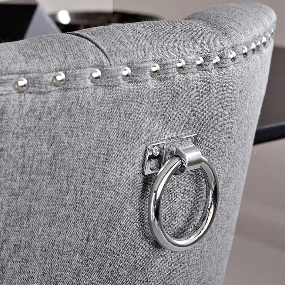 Chesterfield Stuhl in Grau meliert und Schwarz - Menton^Wohnen Online