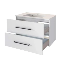 Wohnen 80cm Bad Waschplatz in Weiß - Maney