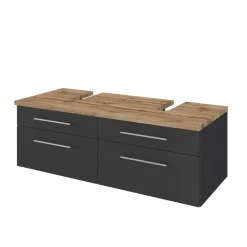 120cm Beckenschrank für 2 Waschbecken - Estregos I^Wohnen Clearance