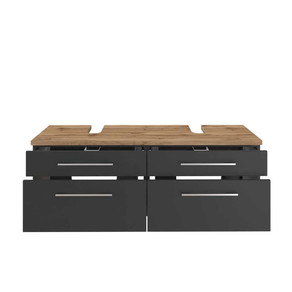 120cm Beckenschrank für 2 Waschbecken - Estregos I^Wohnen Clearance