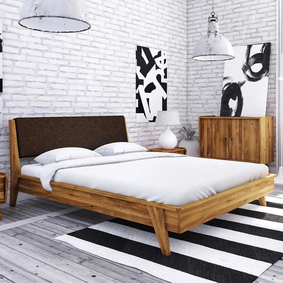 Wohnen 190cm Bettrahmen aus Holz Wildeiche massiv - Hardus