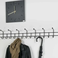 119cm breite Hakenleiste aus schwarzem Stahl - Davadus^Wohnen Hot