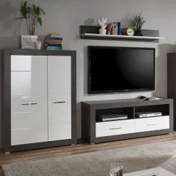 250cm breite TV Wohnwand modern - Istensa I (dreiteilig)^Wohnen New