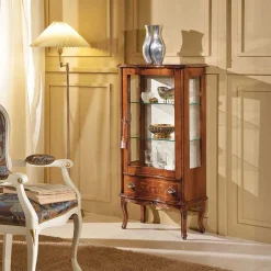 60cm breite Vitrine Barock Agosto 1-türig^Wohnen Clearance