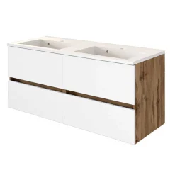 120cm breiter Bad Waschplatz für zwei Personen - Maklesa^Wohnen Outlet