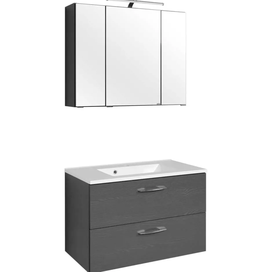 80cm breiter Waschtisch & Spiegelschrank - Juventuda (zweiteilig)^Wohnen Online