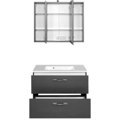 80cm breiter Waschtisch & Spiegelschrank - Juventuda (zweiteilig)^Wohnen Online