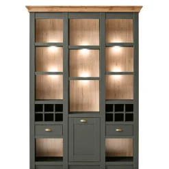 147cm breites Landhaus Regal in Graugrün - Eylan^Wohnen Hot