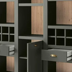 147cm breites Landhaus Regal in Graugrün - Eylan^Wohnen Hot