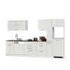 Wohnen 330cm Einbauküchenzeile in Weiß - Cuneo (achtteilig)