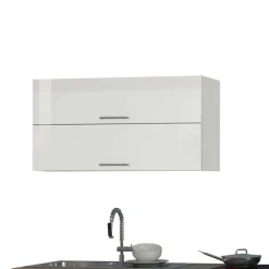 Wohnen 330cm Einbauküchenzeile in Weiß - Cuneo (achtteilig)