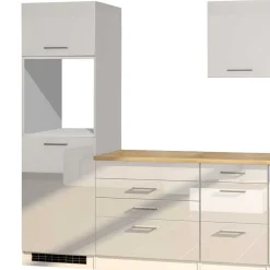 300cm Fertige Küche ohne Einbaugeräte - Cuneo (achtteilig)^Wohnen Hot