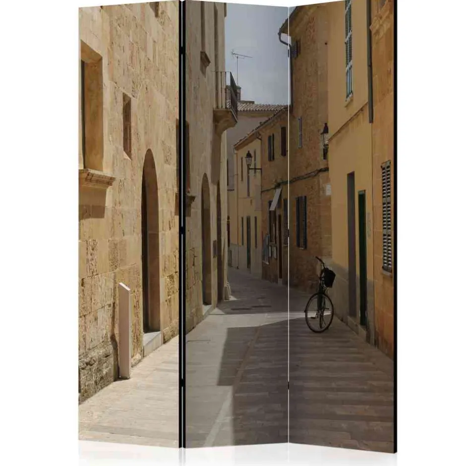 135cm Foto Paravent Gasse auf Mallorca - Andarina^Wohnen Outlet