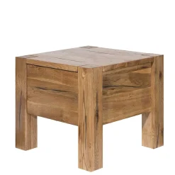 Wohnen 37cm hohe Nachtkommode aus Eiche Massivholz - Brave