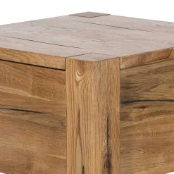 Wohnen 37cm hohe Nachtkommode aus Eiche Massivholz - Brave