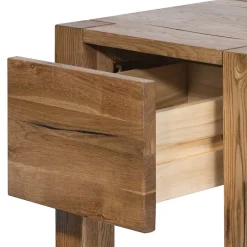 Wohnen 37cm hohe Nachtkommode aus Eiche Massivholz - Brave