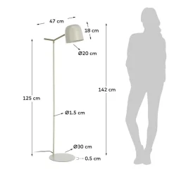 142cm hohe Stehleuchte aus Metall mehrfarbig - Mossin^Wohnen Outlet