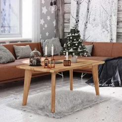 48cm hoher Holz Couchtisch aus Wildeiche - Eavy^Wohnen Online