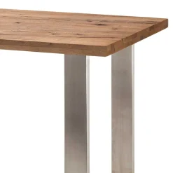 107cm hoher Tisch aus Eiche Dunkel & Edelstahl - Venerdi^Wohnen Sale