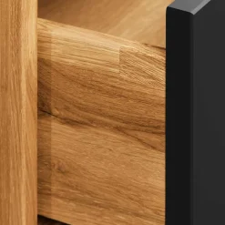 Wohnen 210cm Holzbett & Nachttische - Olbysca (dreiteilig)