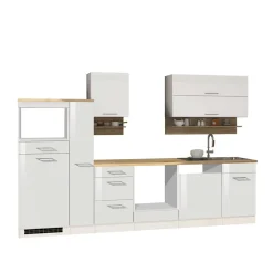 Wohnen 310cm Küche Zeile ohne E-Geräte - Cuneo (zehnteilig)