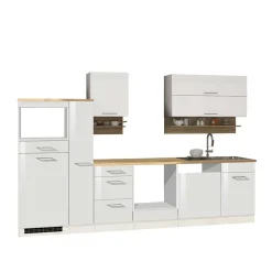 Wohnen 310cm Küche Zeile ohne E-Geräte - Cuneo (zehnteilig)