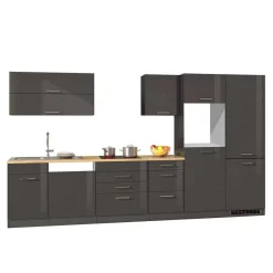 360cm Küchenzeile Leerblock in Grau - Bozenia (achtteilig)^Wohnen