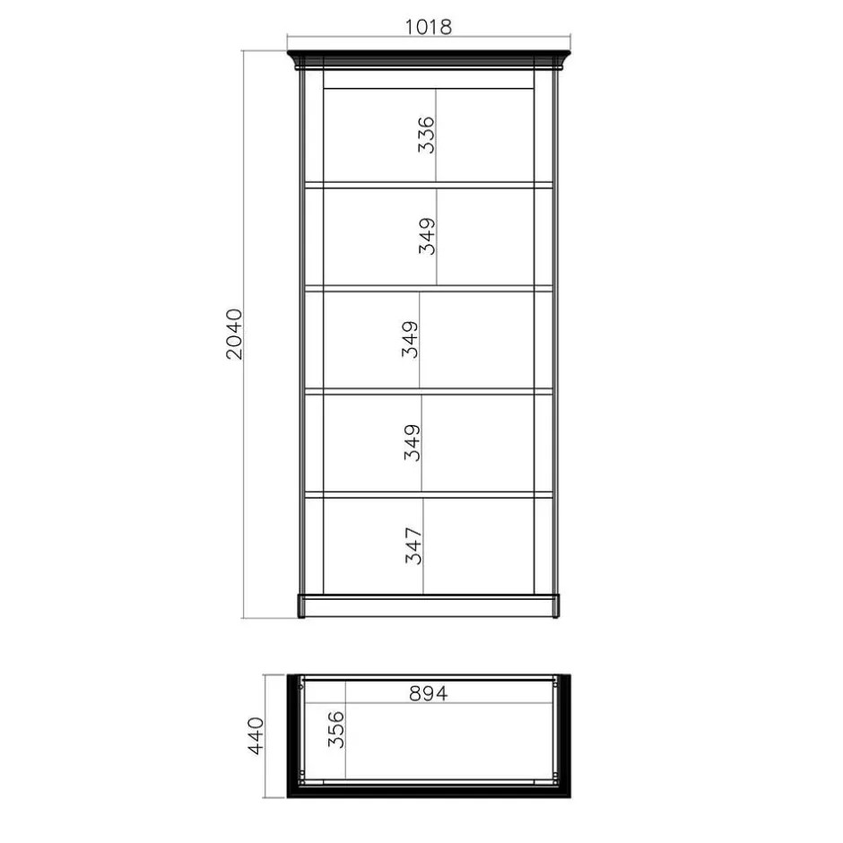 367cm Landhaus Anbauwand Set - Diatara (vierteilig)^Wohnen Online