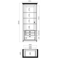 367cm Landhaus Anbauwand Set - Diatara (vierteilig)^Wohnen Online