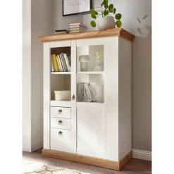 Wohnen 356cm Landhaus Wohnwand Set - Diatara (dreiteilig)