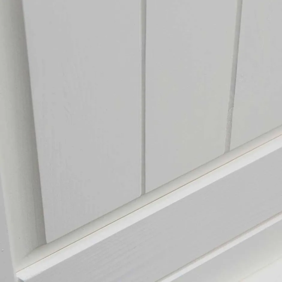 Wohnen 130cm Landhaus-Kommode mit Glaseinsatz - Bordona