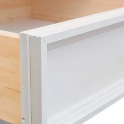 Wohnen 130cm Landhaus-Kommode mit Glaseinsatz - Bordona