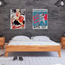 Wohnen 190cm langes Kernbuche Bett ohne Kopfteil - Junola I