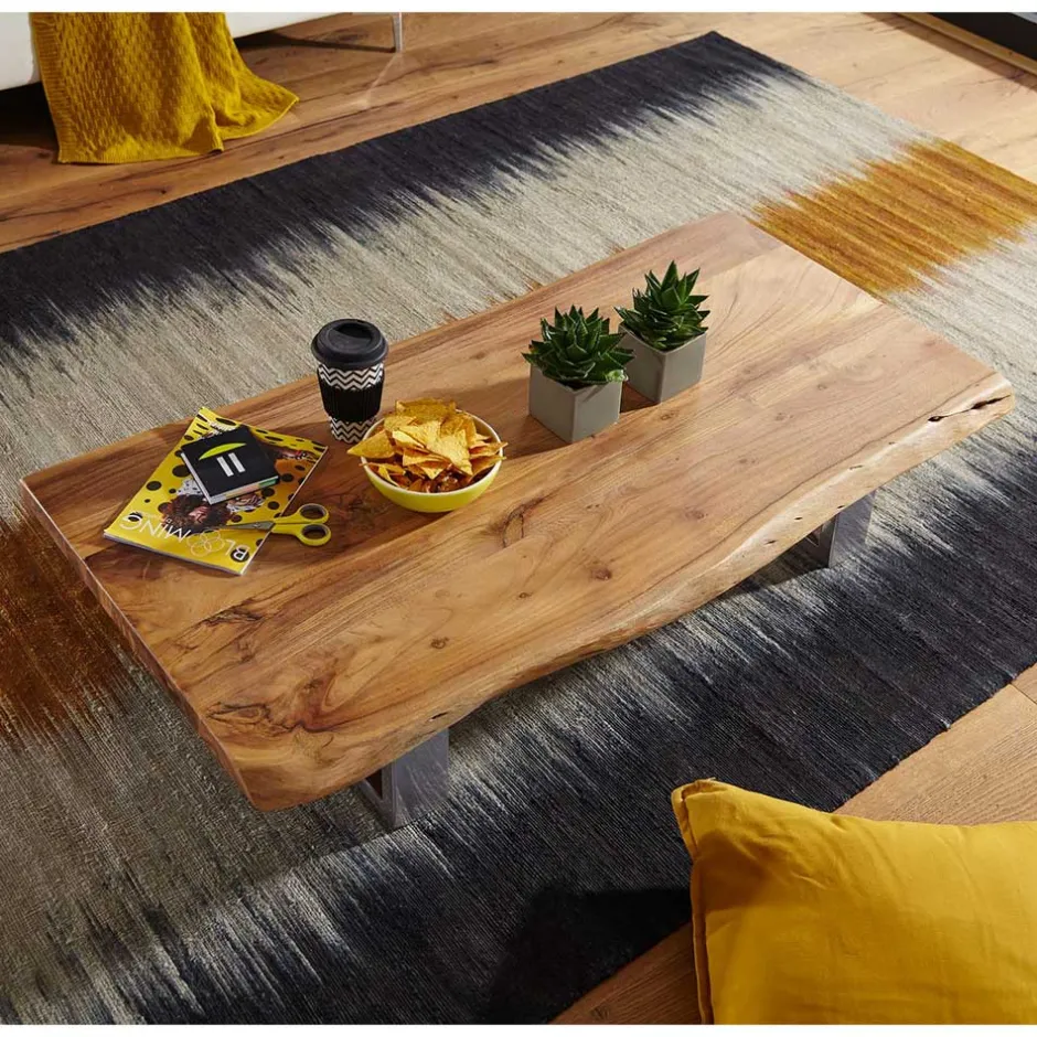 25cm niedriger Sofatisch mit Baumkante - Medesso^Wohnen Online