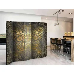 Kinder Wohnen 225cm Paravent Schmetterling & Ornamente - Laipur