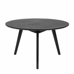 90cm runder Sofatisch in Schwarz lackiert - Vartana^Wohnen Hot