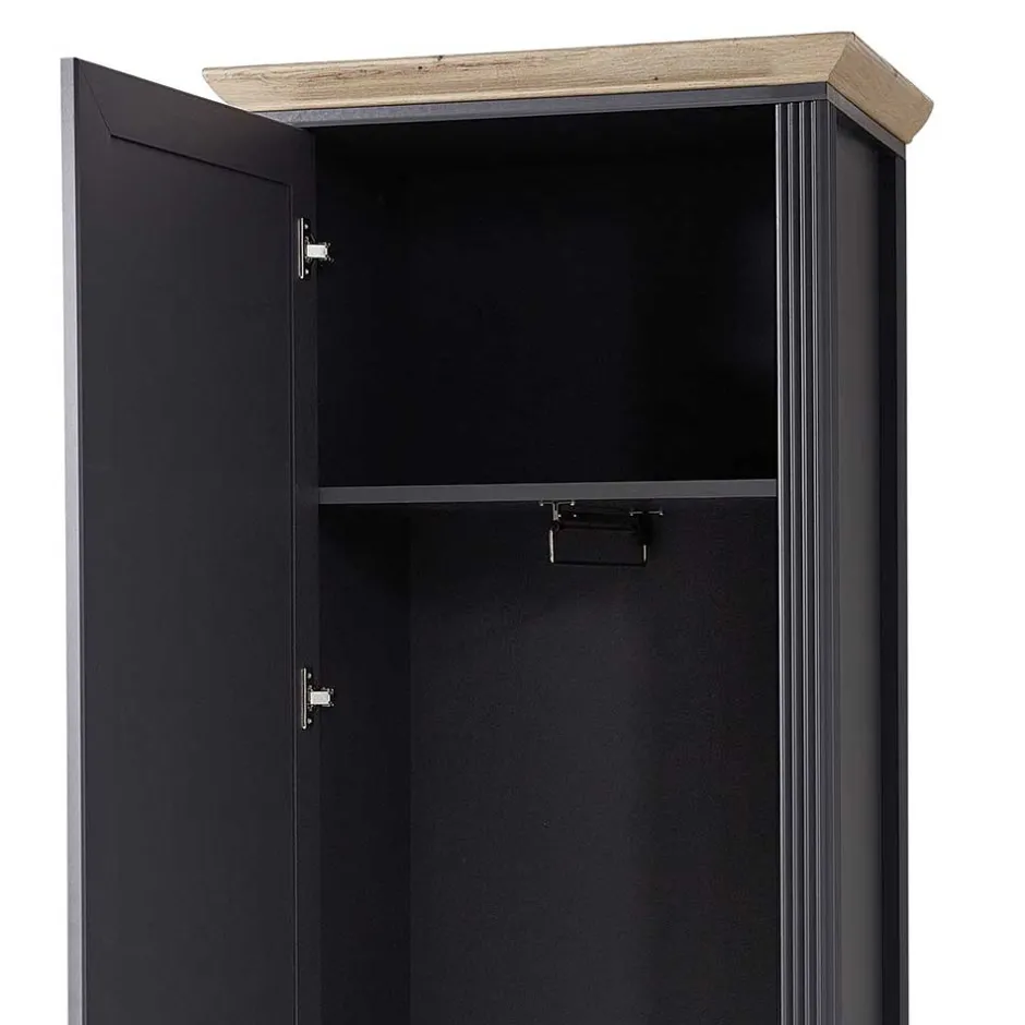 65cm schmaler Dielenschrank mit Spiegel Tür - Thumbs^Wohnen Outlet
