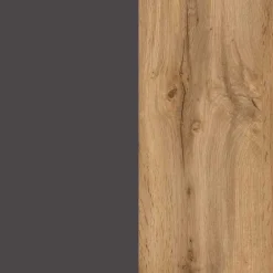 60cm Unterbeckenschrank in Grau & Wildeiche - Jambi^Wohnen Discount