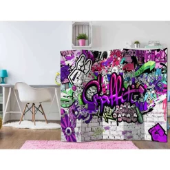 Kinder Wohnen Cooler Jugend Paravent Graffiti Wand - Nelani