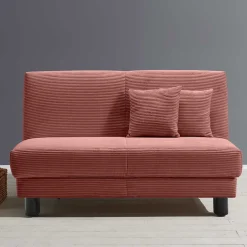 Wohnen Cord Faltsofa in Rot 145x85x100 - Jannik