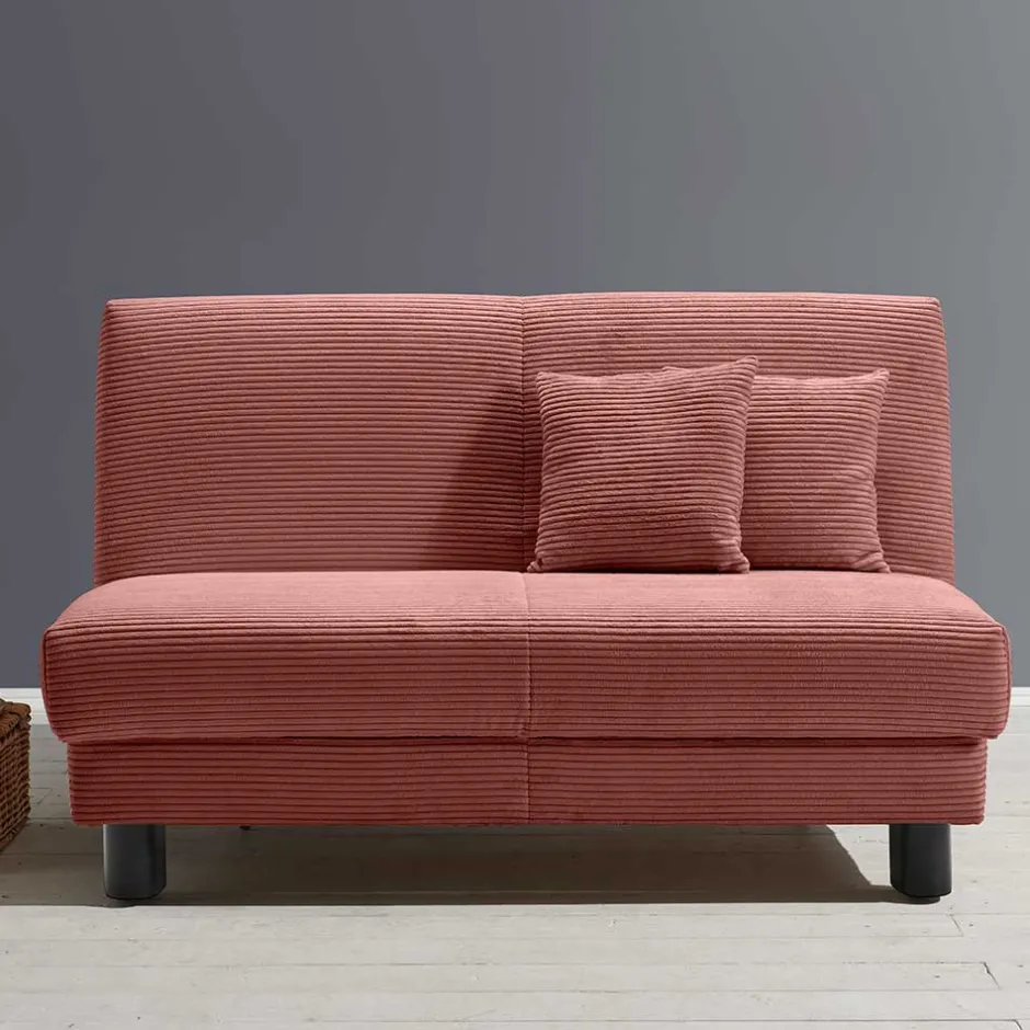 Wohnen Cord Faltsofa in Rot 145x85x100 - Jannik