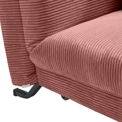 Wohnen Cord Faltsofa in Rot 145x85x100 - Jannik