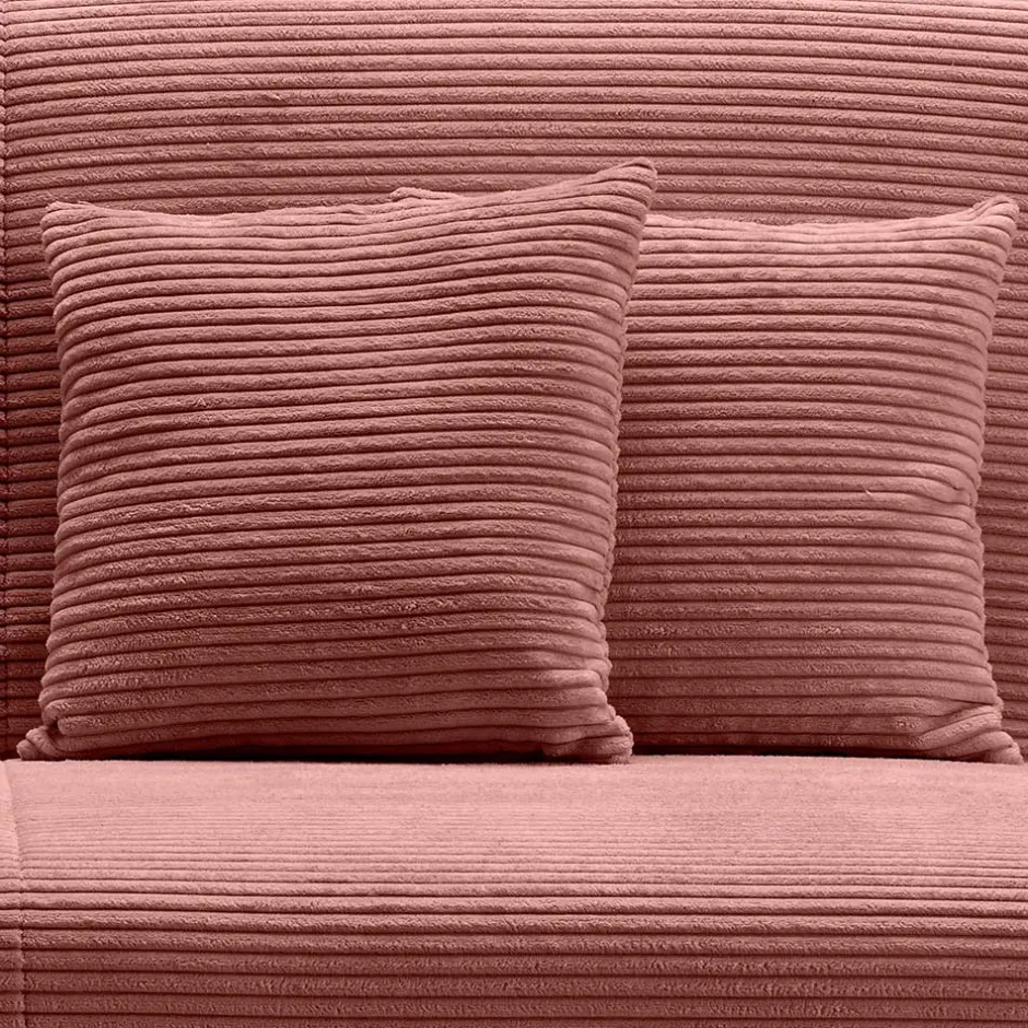 Wohnen Cord Faltsofa in Rot 145x85x100 - Jannik