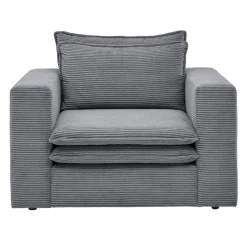 Cord Sessel in Anthrazit - Ruffos^Wohnen Clearance