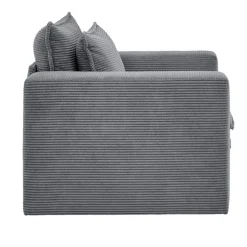 Cord Sessel in Anthrazit - Ruffos^Wohnen Clearance