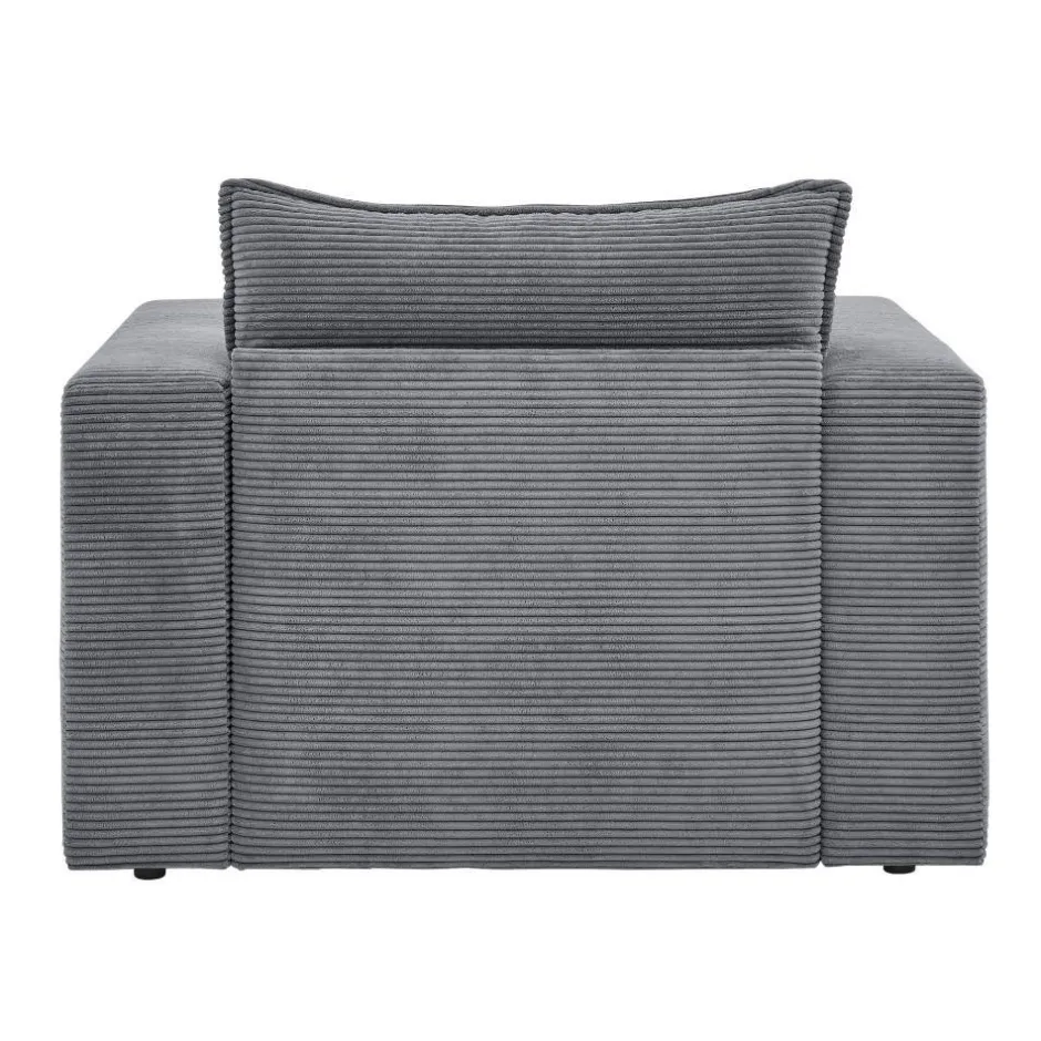 Cord Sessel in Anthrazit - Ruffos^Wohnen Clearance