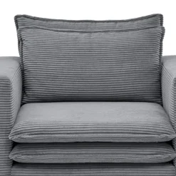 Cord Sessel in Anthrazit - Ruffos^Wohnen Clearance